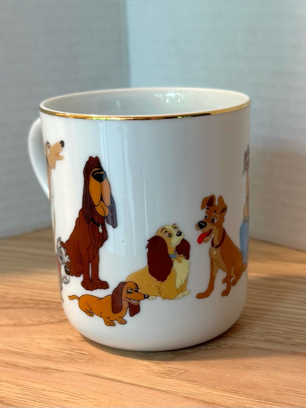 Vintage Disney “Lady and the Tramp” coffee mug. Made in Japan, 1970’s-1980’s